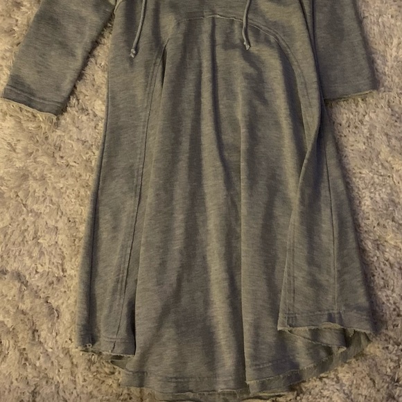 Hooded Grey Sweater Dress - Picture 3 of 3